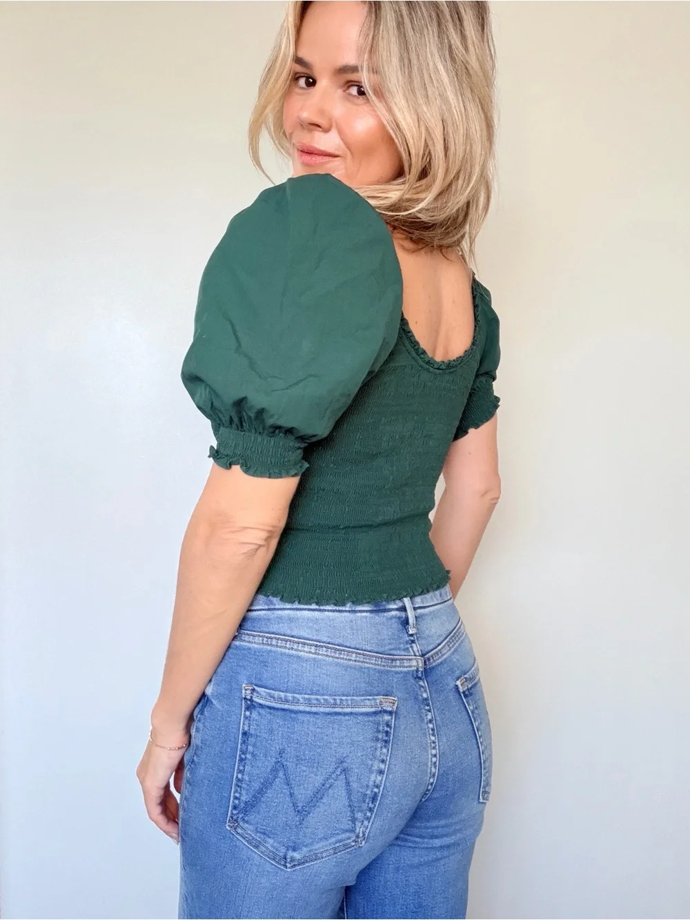 Hill House Home Aiko Nap Top in Botanical Garden Cotton
